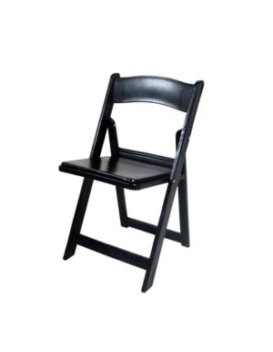 Black Resin Folding Chair