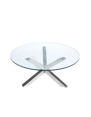 Coffee Table - Round Glass Top