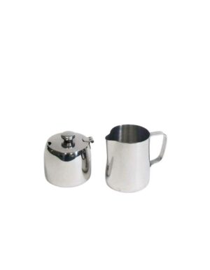 Stainless Creamer & Sugar Set