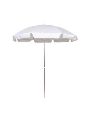 White Vinyl Umbrella and Base