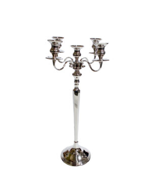 Classic Silver 5 Arm Candelabra