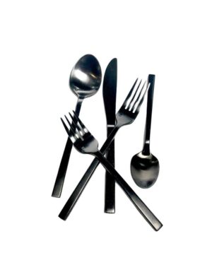 Arezzo-Brushed-Black-Flatware-