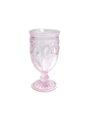 12 oz Pink Carousel Goblet