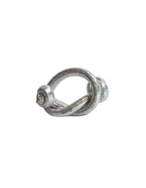 Napkin Ring - Silver Rope
