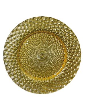 Gold Peacock Charger