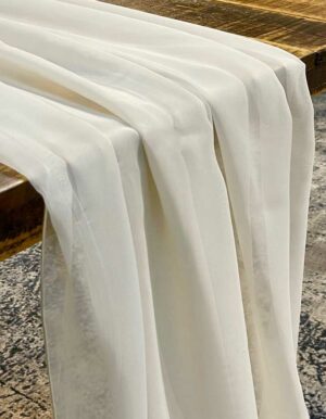Ivory Voile Runner