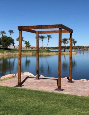 Mission Brown Cabana Arch