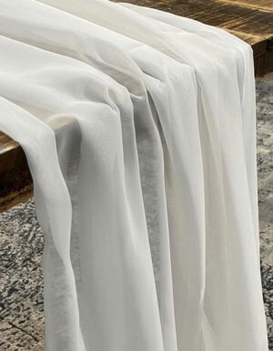 White Voile Runner