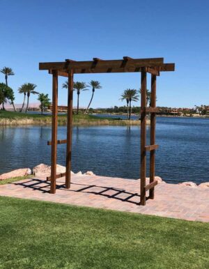 Mission Brown Vineyard Arch