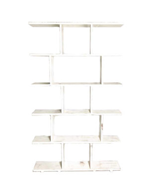 Distressed White Savannah Shelves