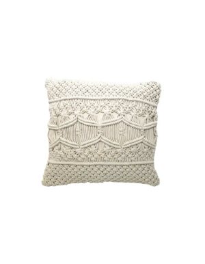 Macrame Throw Pillow - 18"x18"