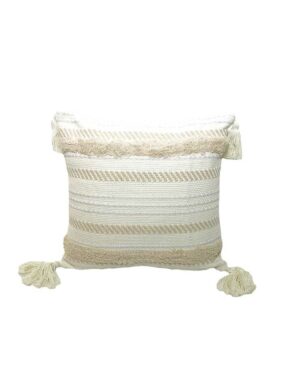 Moroccan Tassel Pillow - 18"x18"