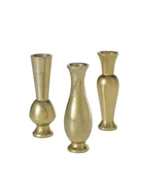 Golden Budvases, 2" x 6" - Set of 3