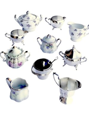 Assorted Vintage Creamer & Sugar Set