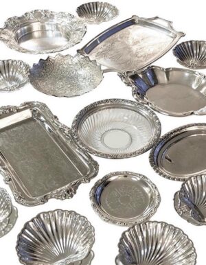 Assorted Vintage Trays  (Set of 12)