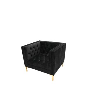 Black Velvet Belmont Side Chair