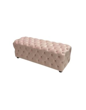 Blush Velvet Belmont Bench