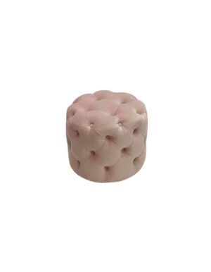 Blush Velvet Belmont Ottoman