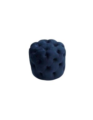 Navy Velvet Belmont Ottoman