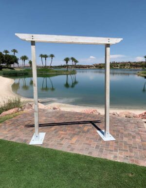 Distressed White Classic Arch