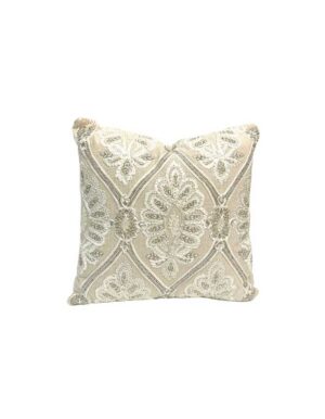 Beaded Brocade Pillow - 18"x18"