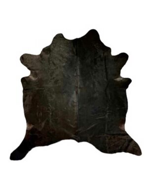 Black Beauty Cowhide Rug - 7' x 7'