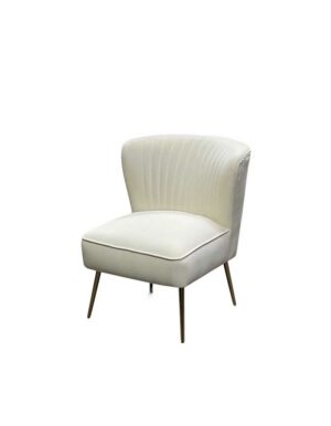 Ivory Velvet Capri Side Chair