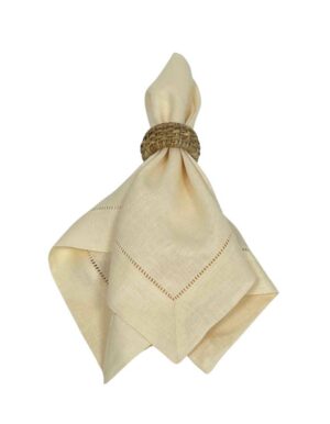 Linen Hemstitch Napkin - Buttercup