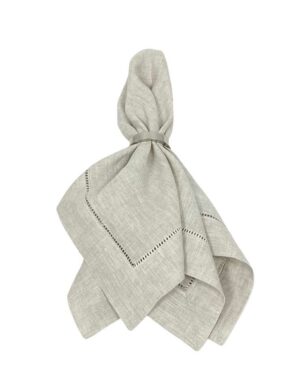 Linen Hemstitch Napkin - Natural