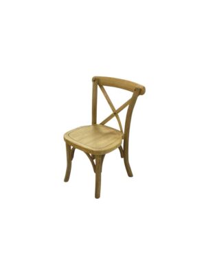 Child's Natural Oak Cross Back Chair