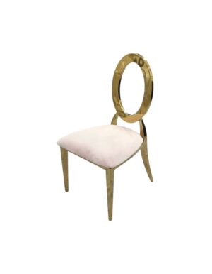 Ava Chair - Blush + Gold