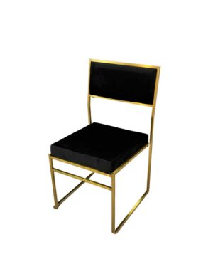 Gramercy Chair - Black + Brass