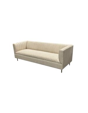 Bone Velvet Delancy Sofa