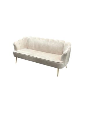 Ivory Velvet Manhattan Sofa