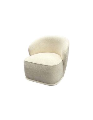 Cream Boucle Monica Swivel Chair